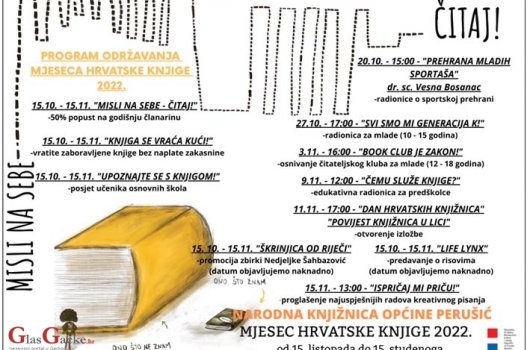 Mjesec hrvatske knjige u Narodnoj knjižnici Perušić